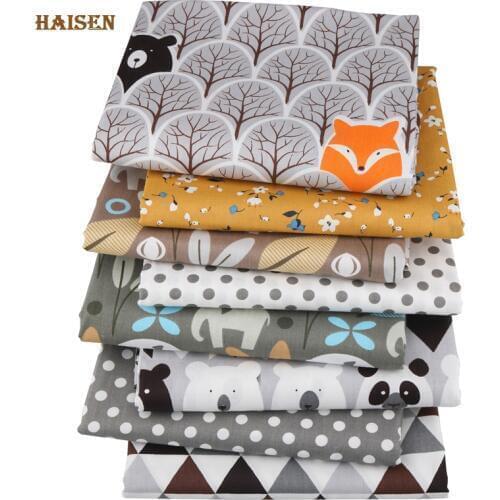Haisen, New Cartoon Printed Twill Cotton Fabric For DIY Sewing&Quilting Of Baby&Children Sheet,Pillow Clothes Material,160*100cm