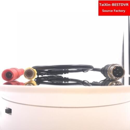 Mobile dvr adapter cable all copper waterproof connector Aviation male to RCA female DC female