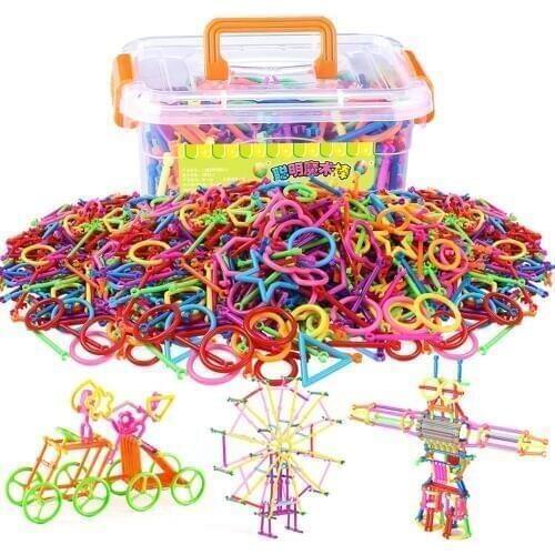 500pcs Assembled Building Blocks Magic Wand Smart Stick Magnetic Designer Construction Set Educational Toys For Kids