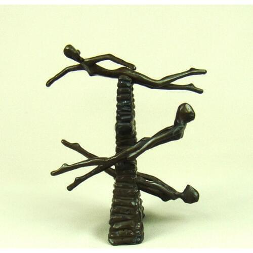 Creative Copper Deep Sea Diver Figurine Handmade Aquarium Underwater Show Statue Novelty Room Decor Art and Craft Ornament Gift