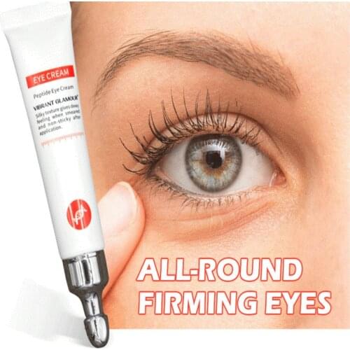 VIBRANT GLAMOUR Eye Cream Peptide Collagen Serum Anti Wrinkle Remove Eye Bags Anti Puffiness Dark Circles Eye Care TSLM1