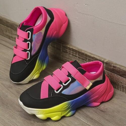 Womens Sneakers With Platform Ladies Sport Shoes Woman Tennis Female Thick Sole Large Size Fashion Casual Sneakers 41 42 43