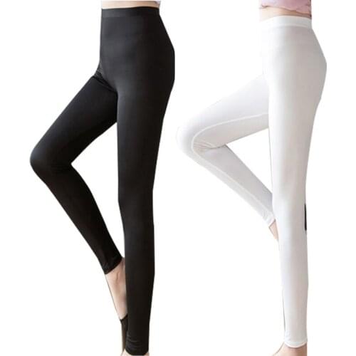 New Summer Thin Sunscreen Female Ice Silk Underwear Trousers Tight-fitting Breathable Golf Leggings