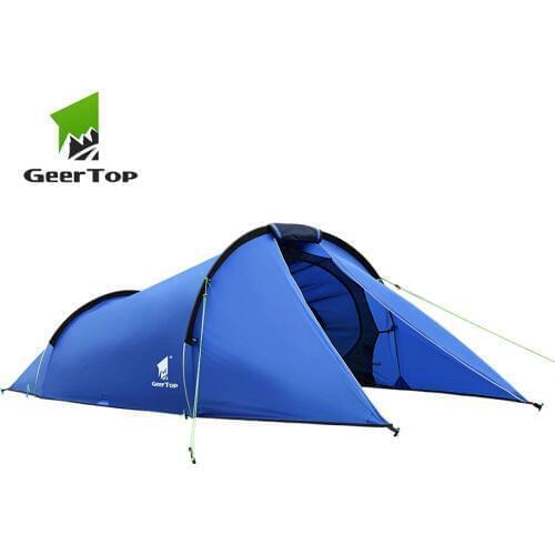 GEERTOP Lightweight Waterproof 2 Person Tunnel Camping Tent Hiking Trekking Backpacking Outdoor Trips