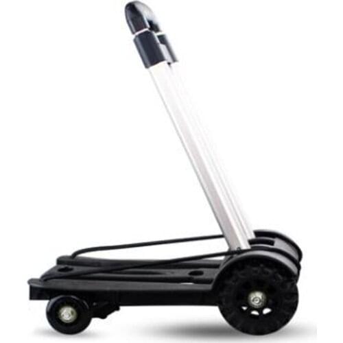 Small Cart Folding Portable Trolley Home Trolley Cart Cargo Trailer Handling Luggage Trolley Car