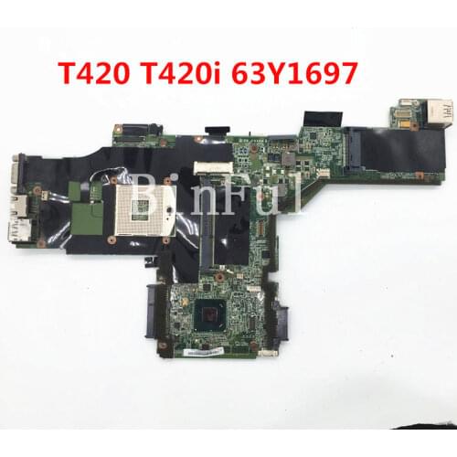 High quality For ThinkPad T420 T420i Laptop motherboard 63Y1697 qm67 DDR3 100% full Tested