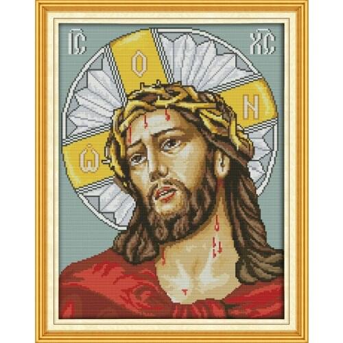 The crucifixion of Jesus cross stitch kit people 18ct 14ct 11ct count print canvas stitches embroidery DIY handmade needlework