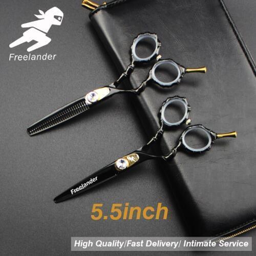 6 inch Professional hair Barber scissors set straight scissors and curved pieces hair care & styling