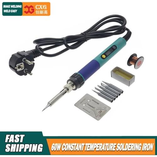 CXG 936d led temperature Adjustable electric soldering iron 220V 60W Internal heating Soldering Station 220V/110V Soldering iron