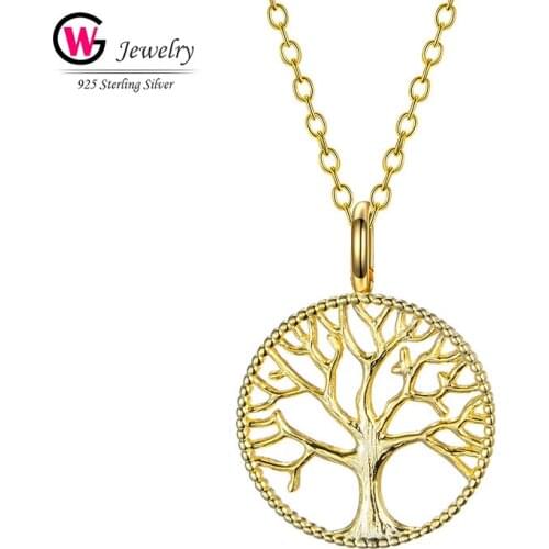 World Map Pendant Tree of Family Necklaces Earth Day 14 Gold 925 Silver Personalized Jewelry Gift