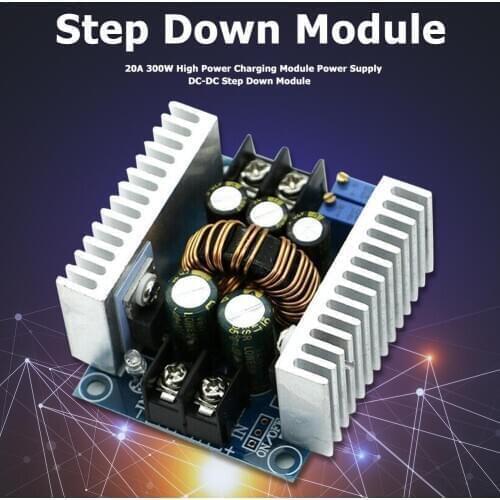 300W 20A DC-DC Buck Converter Step Down Module Constant Capacitor Power Driver Down Current LED Step Electrolytic Voltage M I9L7