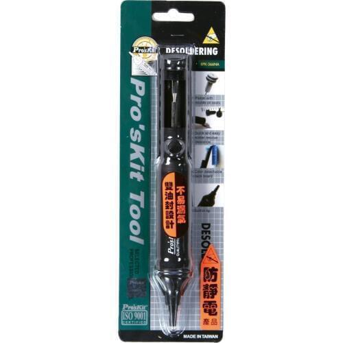 Solder sucker desoldering pump anti-static loop airtight tin absorption proskit PK-366NA for bga reballing repair