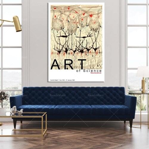 Estampes abstraites d’art, art d’avant-garde, l’art des neurosciences de science, art imprimé d’art de Camillo Golgi, design d’i