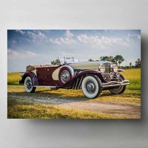 Modern Art Posters and Prints Retro Car Luxury car Convertible Landscape Wall Picture Canvas Painting Living Room Decor