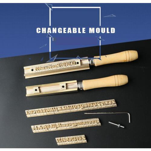 T tyep flexible copper letter mould Hot Foil Stamping tools Movable Leather Craft Tools brand Stamps Embossing letter number