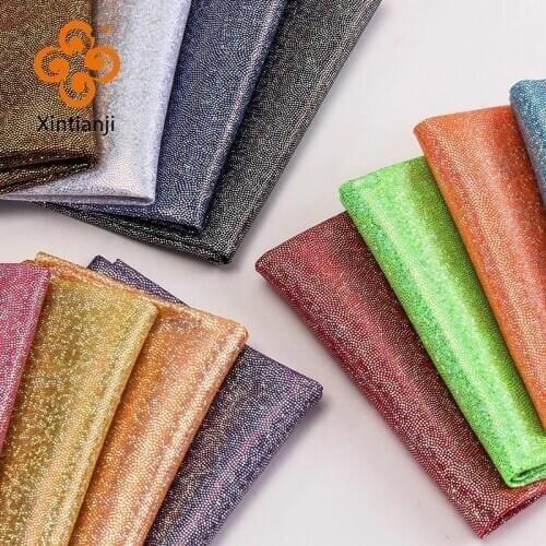 25*25cm Small Piece Laser Glitter Fabric Patchwork Shiny Fabric For Diy Dolls Dress Miniature Dollhouse Accessories TJ0388-1