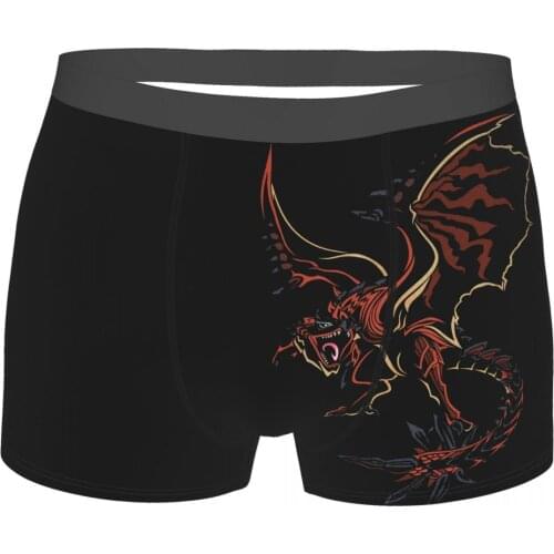 Open Wing Monster Hunter Games Underpants Homme Panties Man Underwear Print Shorts Boxer Briefs