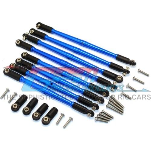ALUMINIUM ANTI-CLOCKWISE THREAD STEERING TIE ROD - 8PCS SET for TRAXXAS E-REVO 56087-1 1/10 E-REVO, SUMMIT, REVO, E-REVO 3