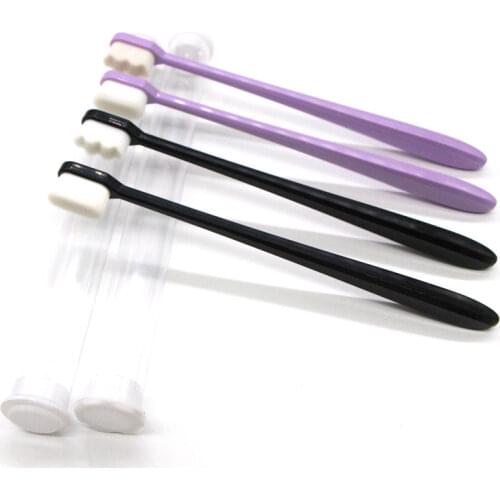 Ultra-fine Toothbrushes Wave Nano Million Bristles Micro Soft Tooth Brush With Holder Portable Oral Care Eco Product Brushes