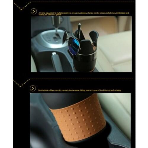 Universal Car Cup Holder Water Cup Drink Holder 4 in 1 Bracket Key Organizer