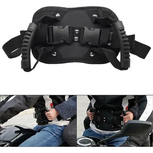 Durable Oxford Cloth Universal Motorcycle Safety Belt Motocross Scooter Rear Seat Passenger Grab Handle Strap Armrest