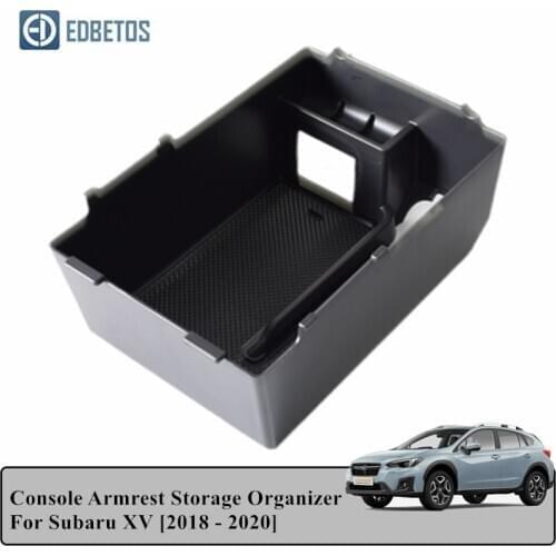 Car Armrest Box Storage For Subaru XV 2018 2019 2020 Central Console Storage Box Interior Organizer Accessories