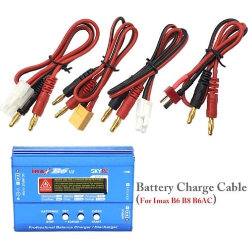 RC Connector Cable ,Tplug Male Connector To Banana/Big Tamiya Plug To Banana For IMAX B6 B6AC B8 Chargers