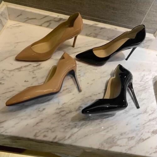 Womens Shoes Sexy Pointed Toe Womens Pumps Genuine Leather High Heels Shoes For Woman Hot Sell Party Dress Pumps Brand Shoes