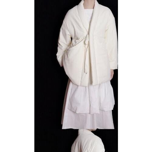 Winter V-Collar Yohji Design Dark Neutral Kimono / Padded Coat Quilted Overlong Coat / Loose Long Jacket / Kaftan Maxi Dress