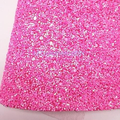 1PC 21X29CM Rose Chunky Glitter Leather, Glitter Fabrich Sheets For Making Bows LEOsyntheticoDIY T486B