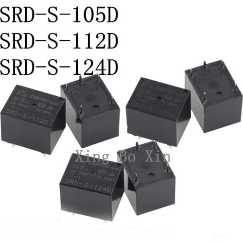 Free Shipping 10PCS Original SANYOU SRD-S-112D 12V 3FF 5pins rice cooker relay 7A 250VAC 100% new