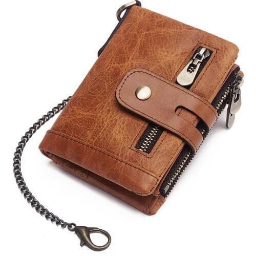 100% Genuine Leather Men Wallets Premium Product Real Cowhide Wallets for Man Short Black Walet Portefeuille Homme