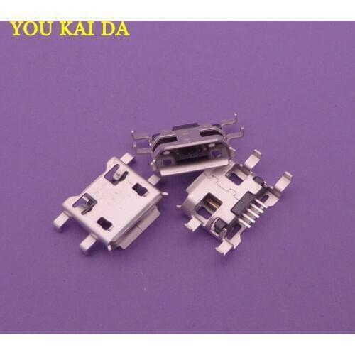 100pcs Micro USB jack charging socket Connector tail 5pin plug for Huawei C8813 C8813Q U8818 C8500 C8600 U8150 U8800 C8300 T8300