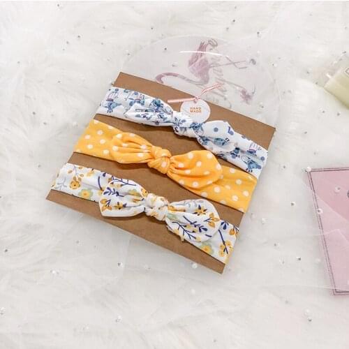 3Pcs/Set Baby Girl Headband New Bowknot Baby Headband Children Accessories Solid Color Hair Bows For Kids Infant Hair Accessory