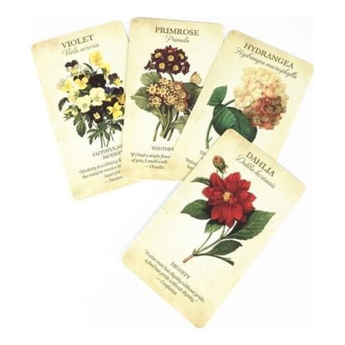 Botanical Inspiration Oracle Cards Full English 45 Cards Deck Tarots Board Game F3MC
