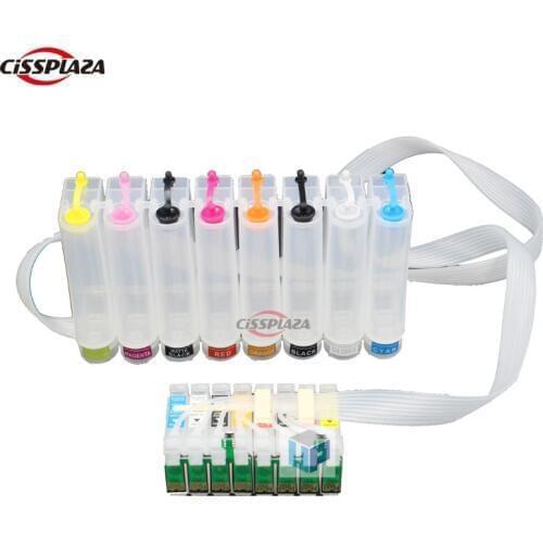 CISSPLAZA Ink System CISS CIS compatible for epson R1900 printers T0870/T0871/T0872/T0873/T0874/T0877/T0878/T0879 ink cartridge