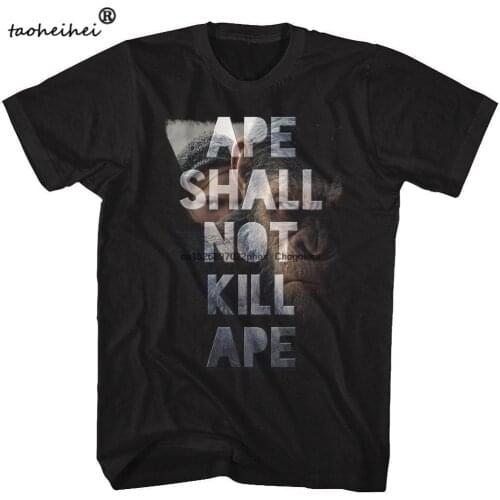 Planet of The Apes Ape Shall Not Kill Ape Black Shirts
