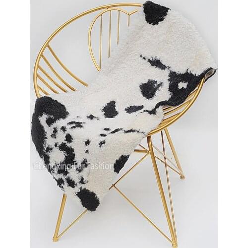 CX-D-154B 40X100cm Customized Decorative Blanket Natural Color Goat Fur Design Blankets For Beds Living Room~ DROP SHIPPING