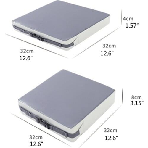 28EC 2 Pcs/Set Baby High Chair Booster Children Increased Seat Pad Waterproof PU Leather Toddler Dining Chair Cushion