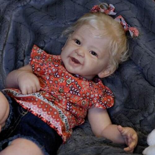 Hoomai 21 Inches Lifelike Newborn Bebe Reborn Phoenix Vinyl Kit Unpainted Unfinished Doll Parts DIY Blank Reborn Vinyl Doll Kit