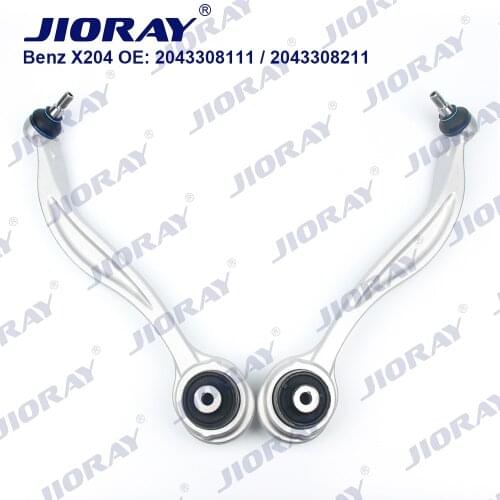 JIORAY Pair Front Lower Suspension Control Arm Curve For Mercedes Benz GLK Class X204 2043308111 2043308211
