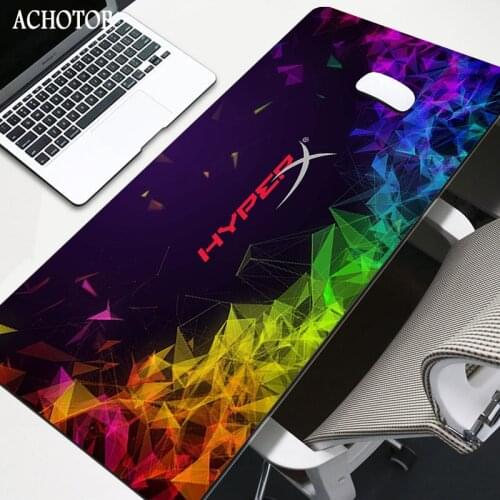 HyperX Large Extended Mousepad Keyboard Desk Mat 900x400mm Gamer Gaming Mouse Pad Rubber Overlock Mouse Mat Gaming Accessories