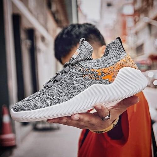 Nine o'clock Light Running Sneakers For Men Outdoor Jogging Gym Shoes Mesh Breathable Couple Athletic Footwear Stylish Lace-up