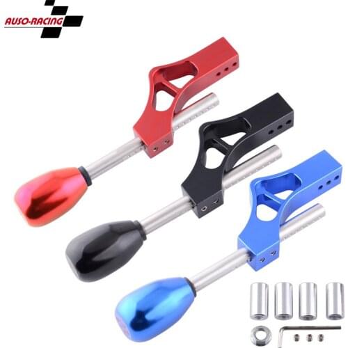 M10*1.5 Adjustable Single Bend Car Short Shifter Extender With Gear Shift Knob Head For Honda Civic Integra D Series
