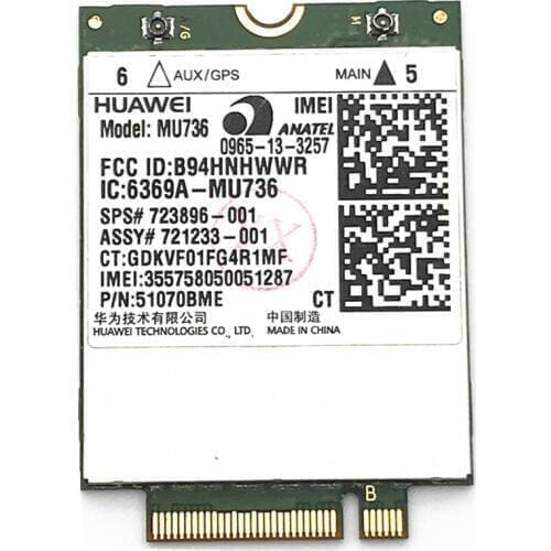 Huawei MU736 3G WWAN Card Module For HP ProBook 430 440 640 645 650 655 G1 ZBook 17 EliteBook 850 820 G1