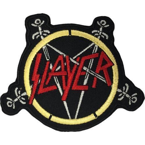 Music patches Slayer rock bank heavy metal sew embroidery iron on patches for clothing badge
