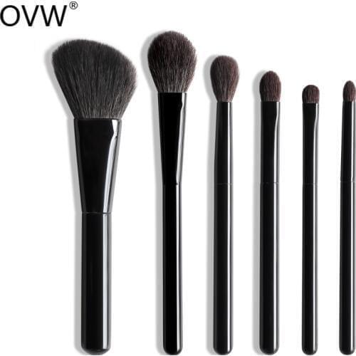 OVW 6/28 pcs Natural Goat Pile Professional Makeup Brushes Face Set Eye Shadow Blending Eyeliner Eyebrow Brush For Makeup Tool
