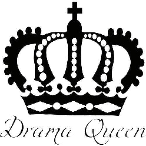 Drama Queen Crown Shape Vinyl Car Decals Sticker Art Decor Waterproof Girls Car Decal Decoration New L395