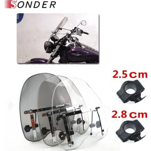 Brand New Motorcycle Windshield Windscreen for Harley Davidson XL 883 For Suzuki For Kawasaki For Honda For Yamaha Wind Screen