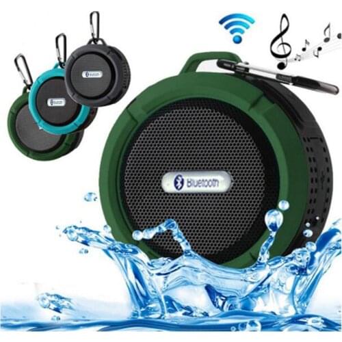 2018 Portable bluetooth Speaker Shock Resistance IPX6 waterproof Wireless Shower Bicycle mini Speakers with mic,suction,TF card